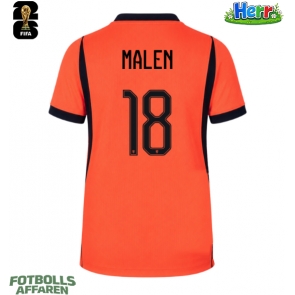 Nederländerna Donyell Malen #18 Hemmatröja VM 2026 Kortärmad